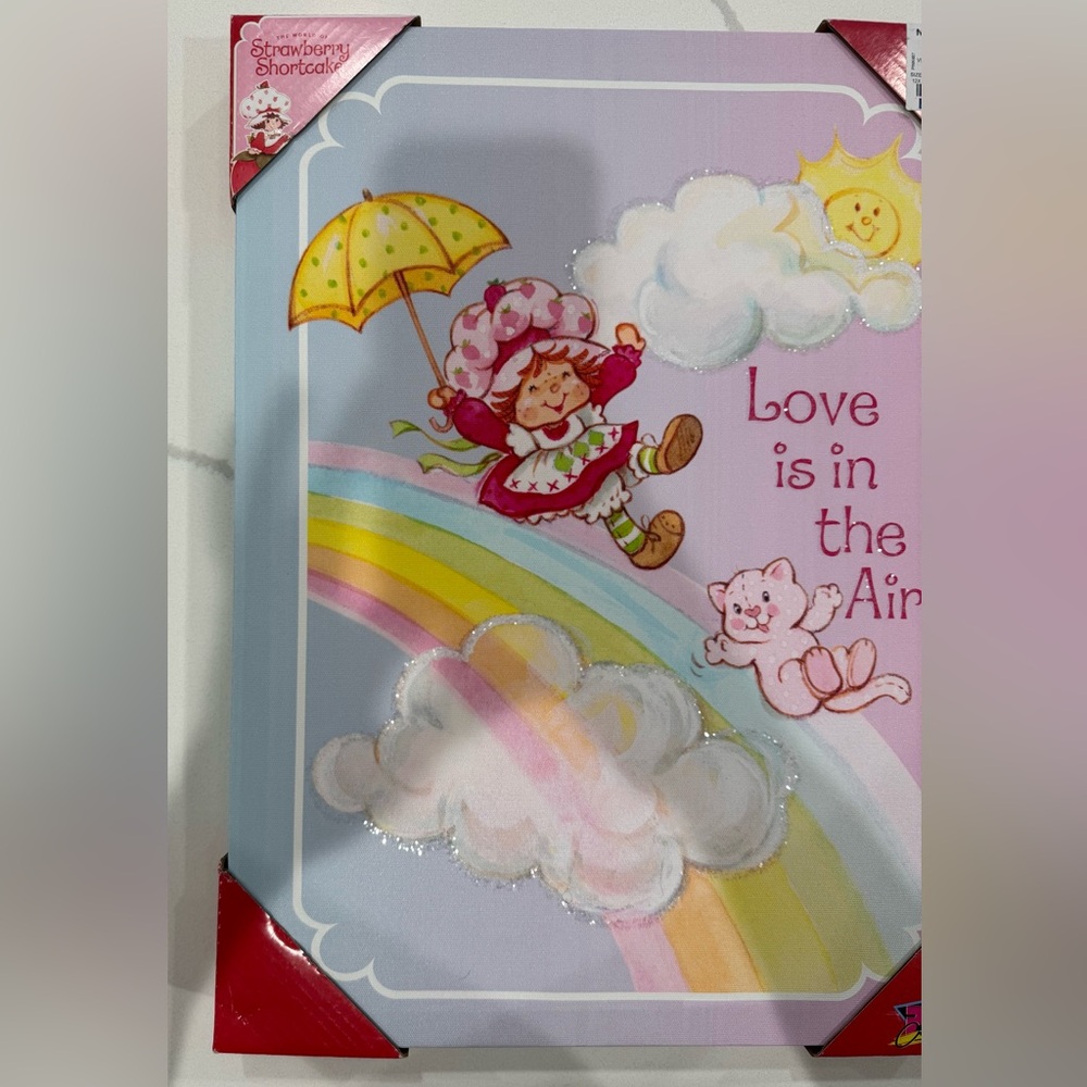 Strawberry Shortcake Wall Art canvas love is in the air